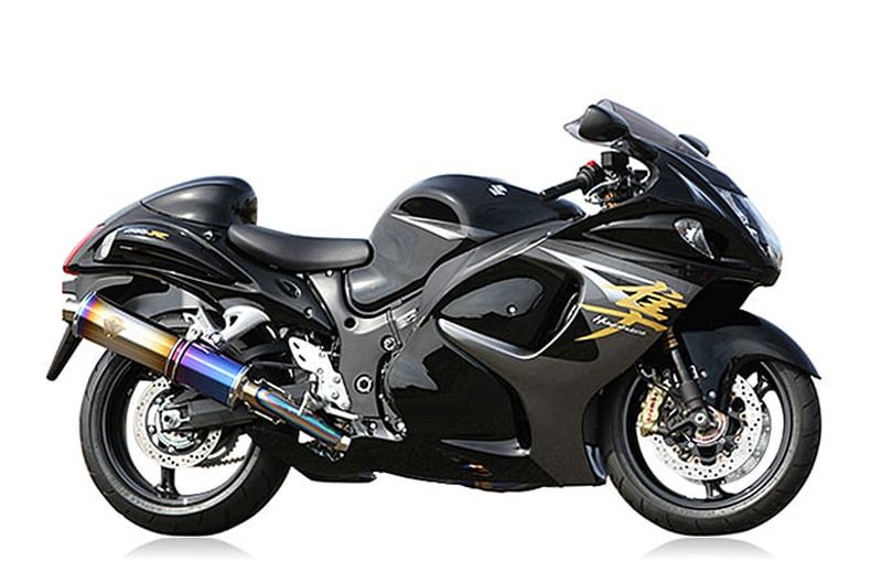 r's gear アールズギア ワイバン シングル クロスオーバルチタンドラッグブルー GSX1300R HAYABUSA '08-'18