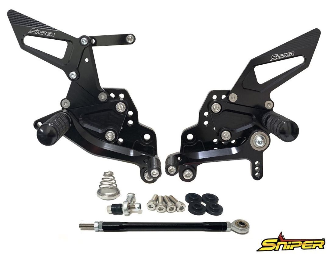 SNIPER スナイパー バックステップ黒 ABS対応4ポジション＋ レーシング用6ポジション GSX-R125 GSX-S125