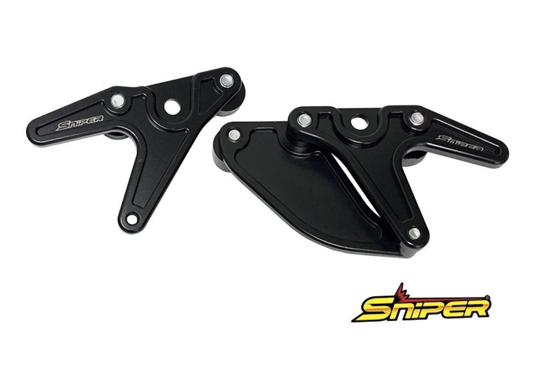 SNIPER スナイパー レーシングスタンドフック 黒 スプロケットガード付 ZX-25R ZX-4R Z650RS NINJA650 Z650｜motofellow