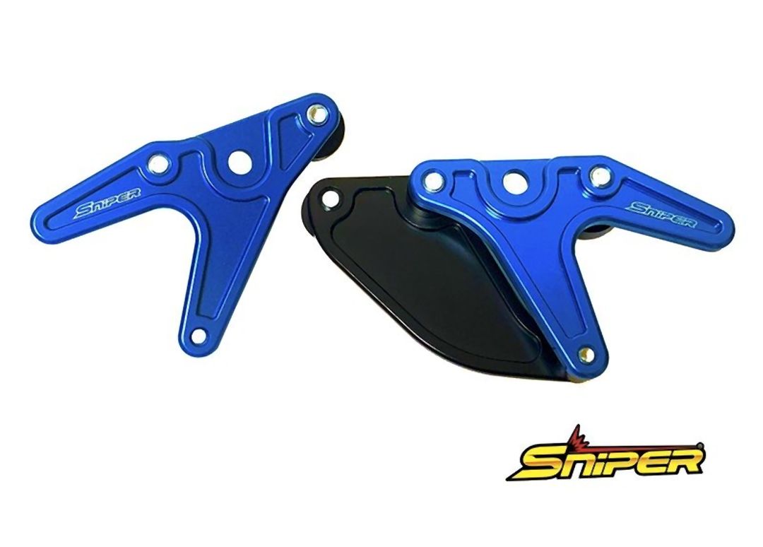 SNIPER スナイパー レーシングスタンドフック 青 スプロケットガード付 ZX-25R ZX-4R Z650RS NINJA650 Z650