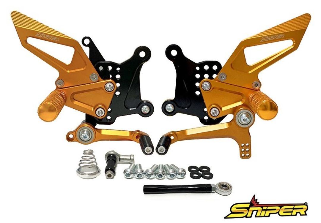 SNIPER スナイパー ストリート用 バックステップ 金 クイックシフター装着車対応 NINJA ZX-25R ZX-4R SE 39,000円