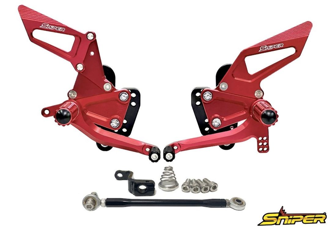 SNIPER スナイパー バックステップ 赤 Dax125/ダックス125/ST125｜motofellow