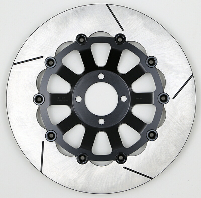 SUNSTAR サンスター フロントブレーキディスク 320φ トラッドタイプ 左 スリット セミフローティング ブラックピン Z1000MK2 Z1R KZ900 Z1000A 大径ローター