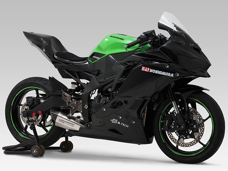 YOSHIMURA ヨシムラ HEPTA FORCE TSS レーシングサイクロン チタンブルーカバー ZX-25R '21-'22/'23 ZX-4R '23