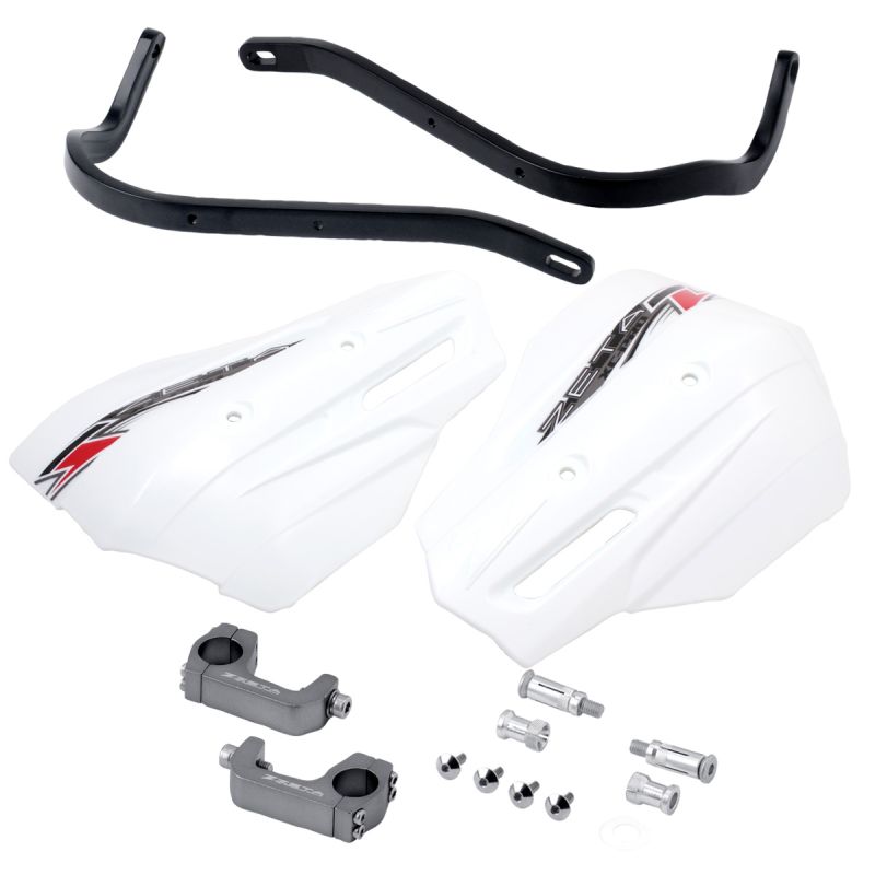 ZETA ジータ アーマーガード キット XC Pro プロテクター BLK/WHT U-Clamp 28.6mm Bar｜motofellow