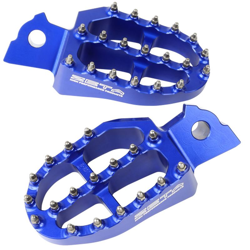 ZETA ジータ アルミフットペグ YZF250/450,YZ125/250 BLU|motofellow