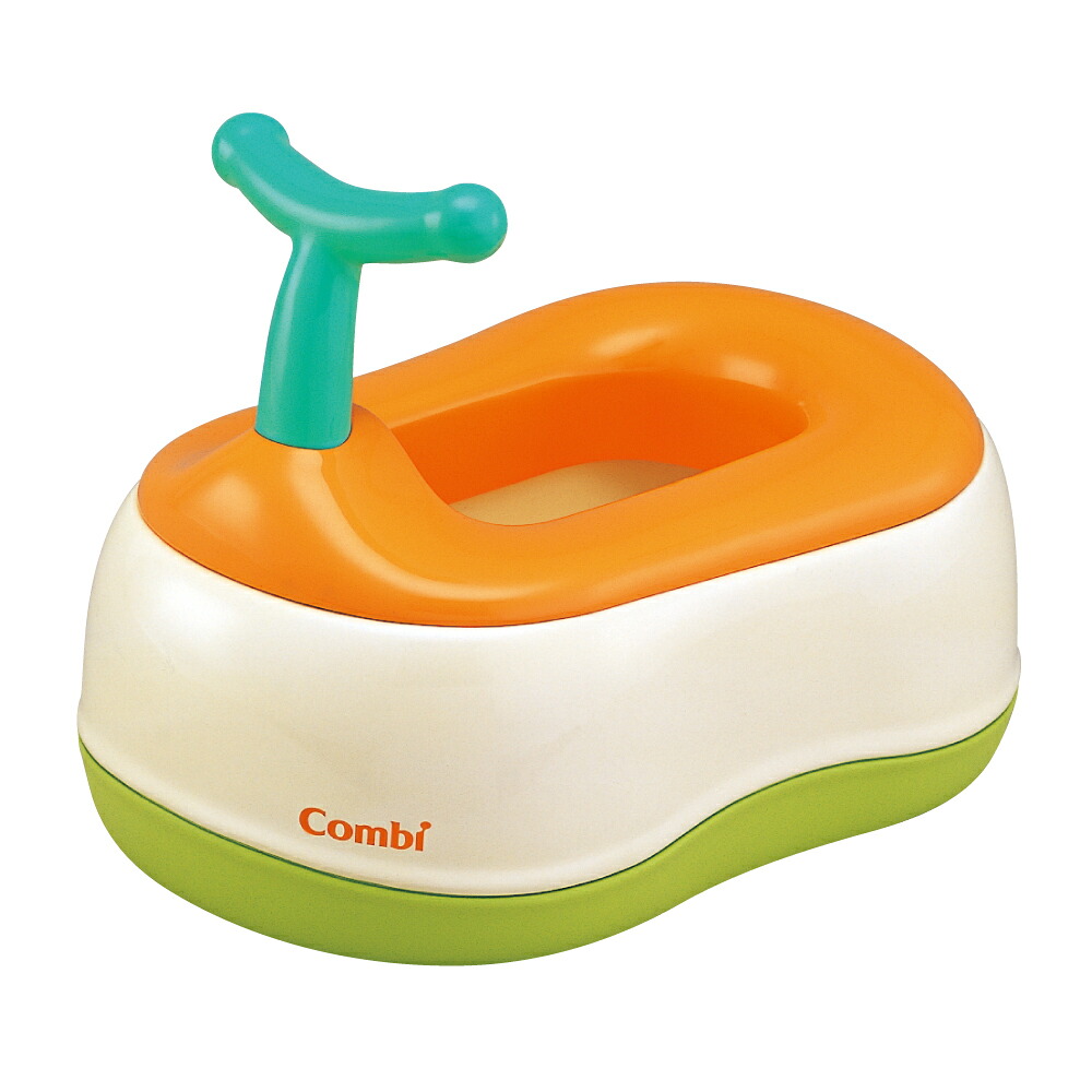 Combi 二人組 もの言う花付け紙 便器で踏み段付け紙 オレンジ色(1個)