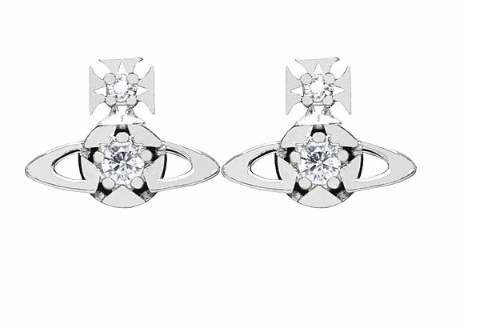 Vivienne Westwood ヴィヴィアン ウエストウッド ピアス ジュエリー 6201037C/02P102 ホワイト&times;シルバー 送料無料 アクセサリー レディース ブランドモチーフ ギフト 人気 高級 ブランド 成人式 就職祝い プレゼント 誕生日 母の日 バレンタイン ホワイデー クリスマス｜カウフル　店