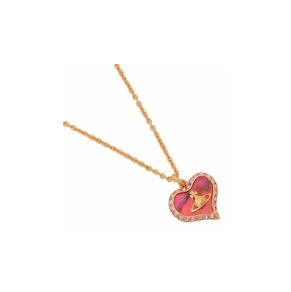 Vivienne Westwood ヴィヴィアン ウエストウッド ネックレス ペンダント 63020103/02R938 ペトラ ハートールド ピンク 送料無料 アクセサリー ジュエリー レディース ブランドモチーフ ギフト 人気 高級 ブランド プレゼント 誕生日 母の日 ホワイトデー クリスマス｜カウフル　店