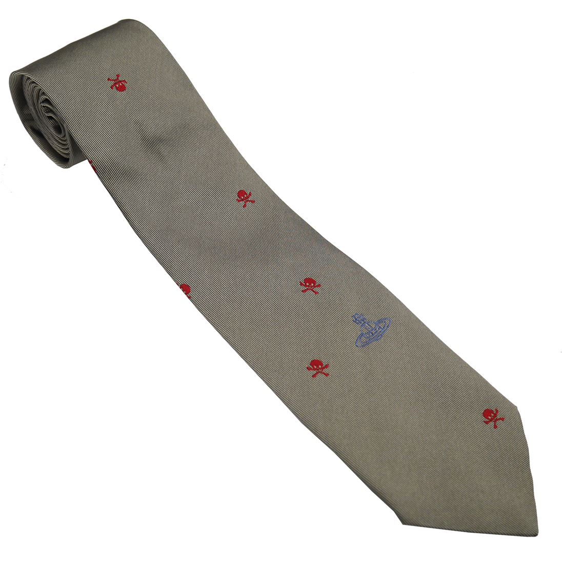 Vivienne Westwood ヴィヴィアンウエストウッド ネクタイ AW2024モデル 81050004-W0107-C401-BEIGE ベージュ 8.5cm シルク100％ 送料無料 プレゼント ギフト メンズ 専用BOX 就職祝い 父の日 バレンタイン クリスマス