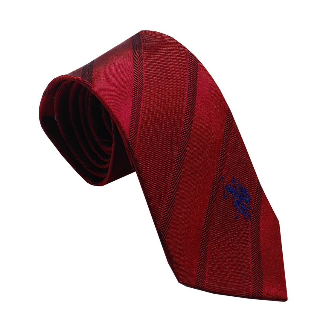 U.S. POLO　ネクタイ(先幅:約8cm) USPA-95 WINE/NAVY2023AW 送料無料 プレゼント ギフト メンズ
