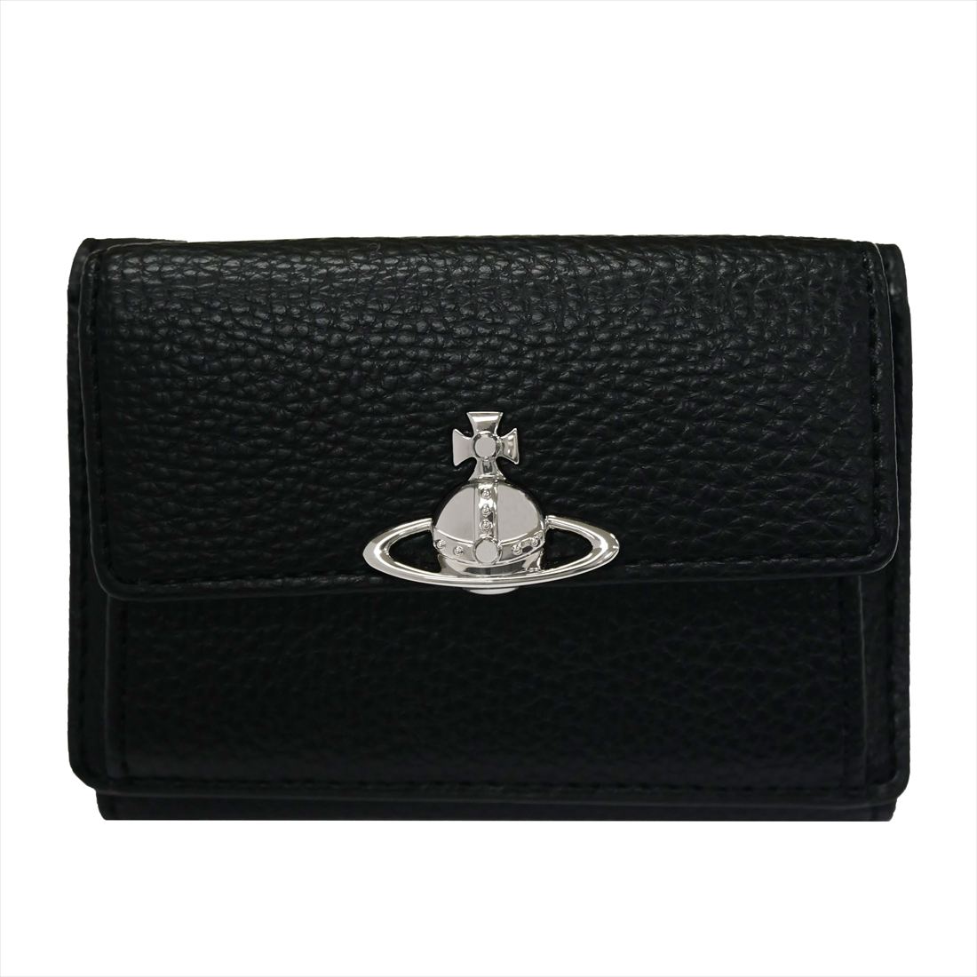 Vivienne Westwood ヴィヴィアンウエストウッド 5115002TW-S000D 三つ折り紙入れ（御釣り隙間式） N403 BLACK 貨物輸送無料 差し上げ物 差し上げ物 紙入れ 革小物