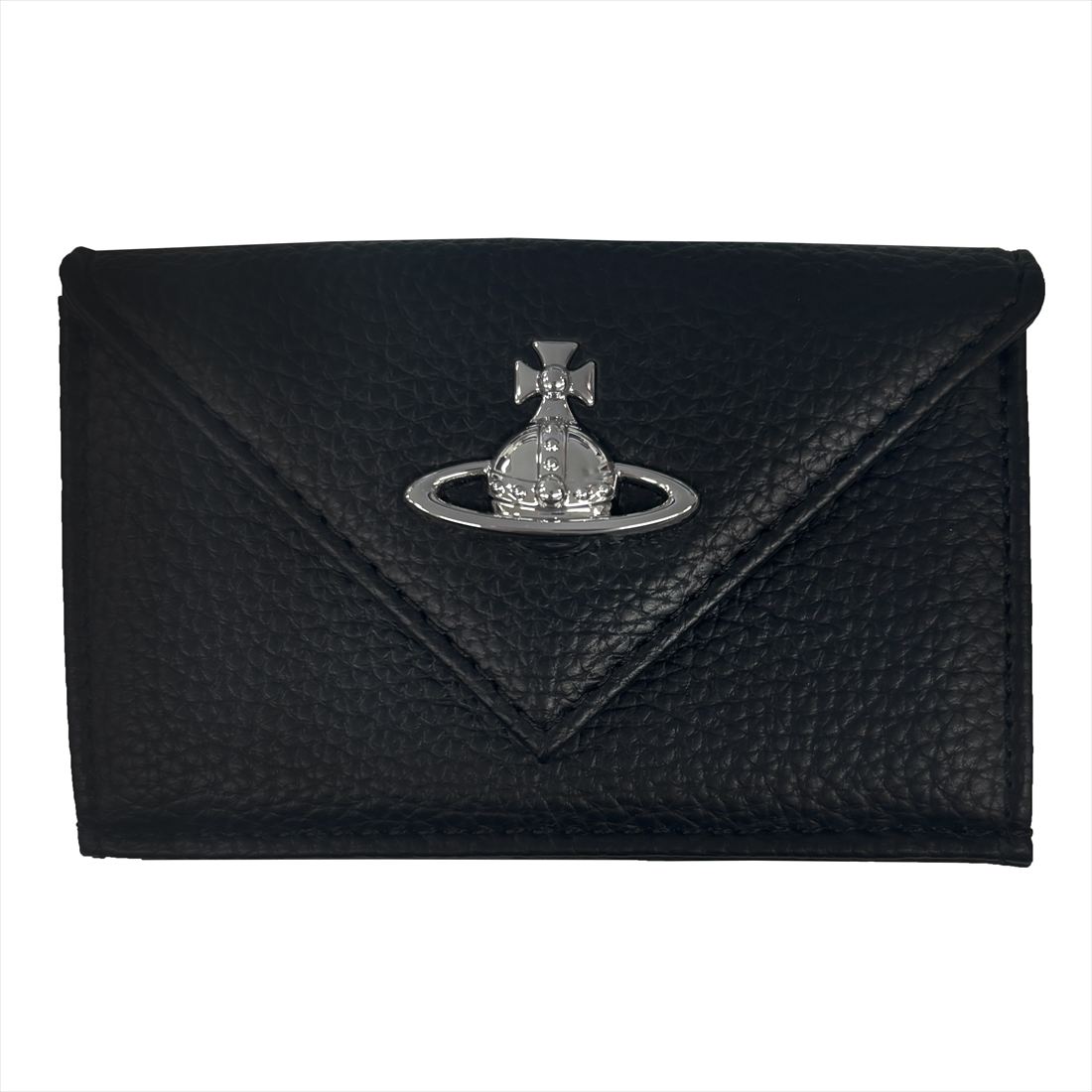 Vivienne Westwood ヴィヴィアンウエストウッド 5115002EW-S000D 三つ折り紙入れ（御釣り隙間式） N403 BLACK 貨物輸送無料 差し上げ物 差し上げ物 紙入れ 革小物