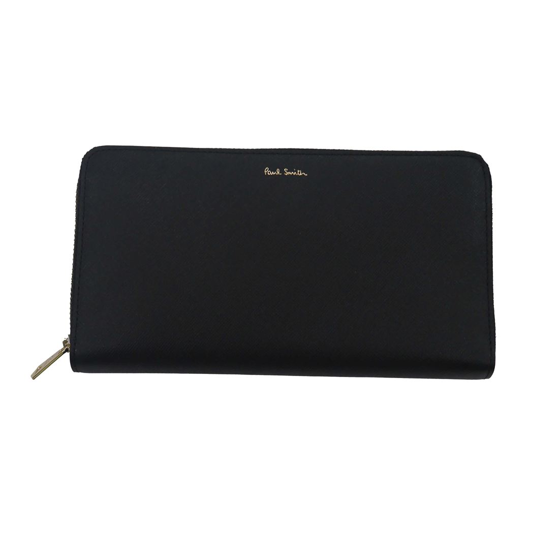PAUL SMITH 極点スミス 長紙入れラウンドジッパー(御釣り入れ付き添い人） M1A-4778X-BMULTS 79 BK 黒いこと 貨物輸送無料 差し上げ物 差し上げ物 メンズ 革小物