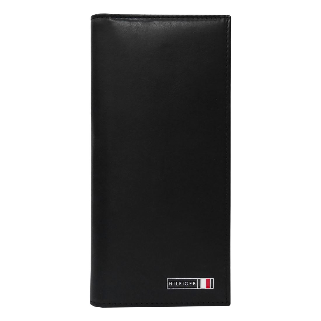 トミーヒルフィガーTOMMY HILFIGER EDISTO 二つ折り長紙入れ（御釣り入れ有）31TL190012 BK 貨物輸送無料 差し上げ物 差し上げ物 革小物 クリスマス バレンタイン 白いことデー 生まれ落ちる日 成年者