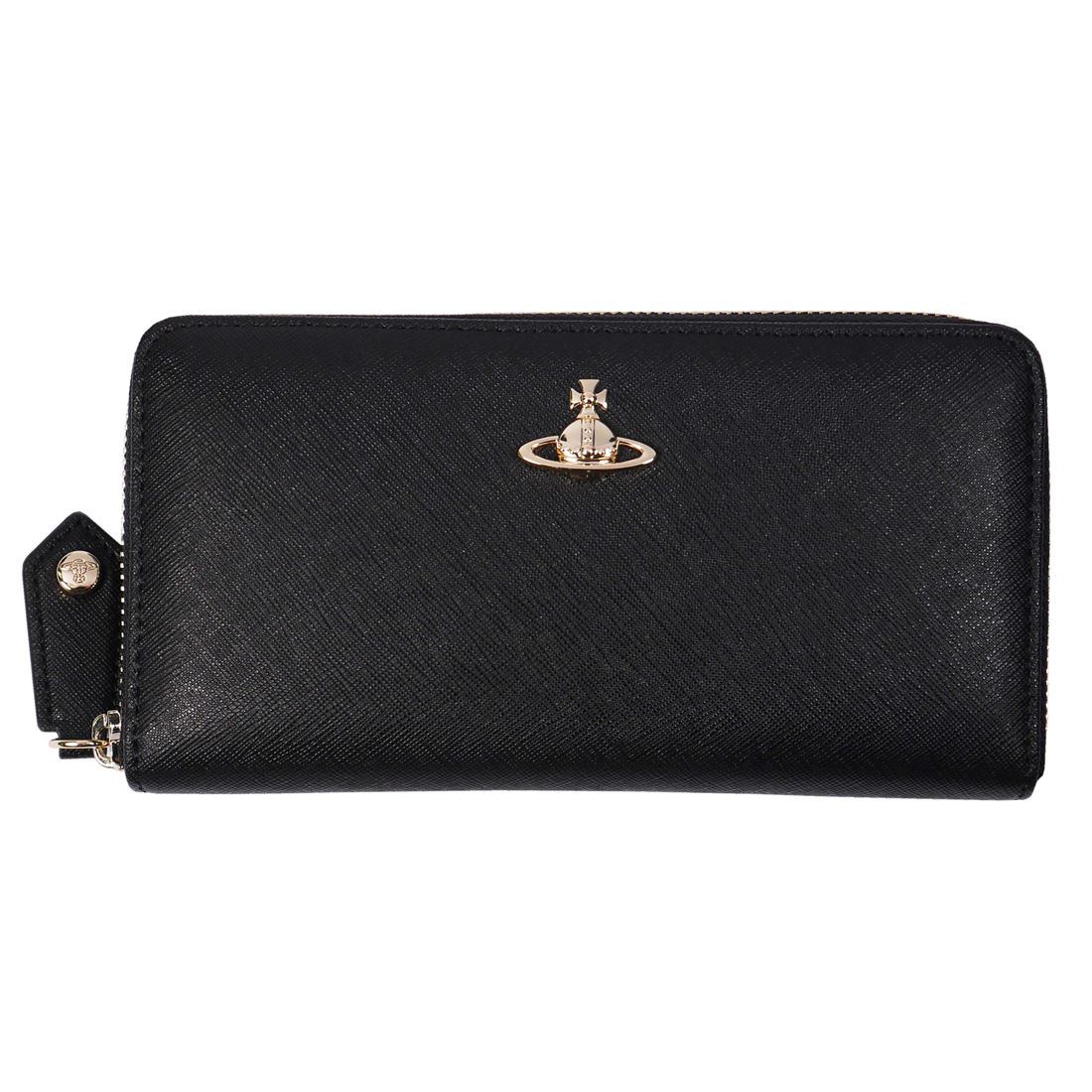 Vivienne Westwood ヴィヴィアンウエストウッド SAFFIANO CLASSIC  51050023-L001N ラウンドチャック長札入れ 20223 N403  BLACK 貨物輸送無料 差し上げ物 差し上げ物 革小物 クリスマス バレンタイン 白いことデー 生まれ落ちる日 成年者【D3糎】