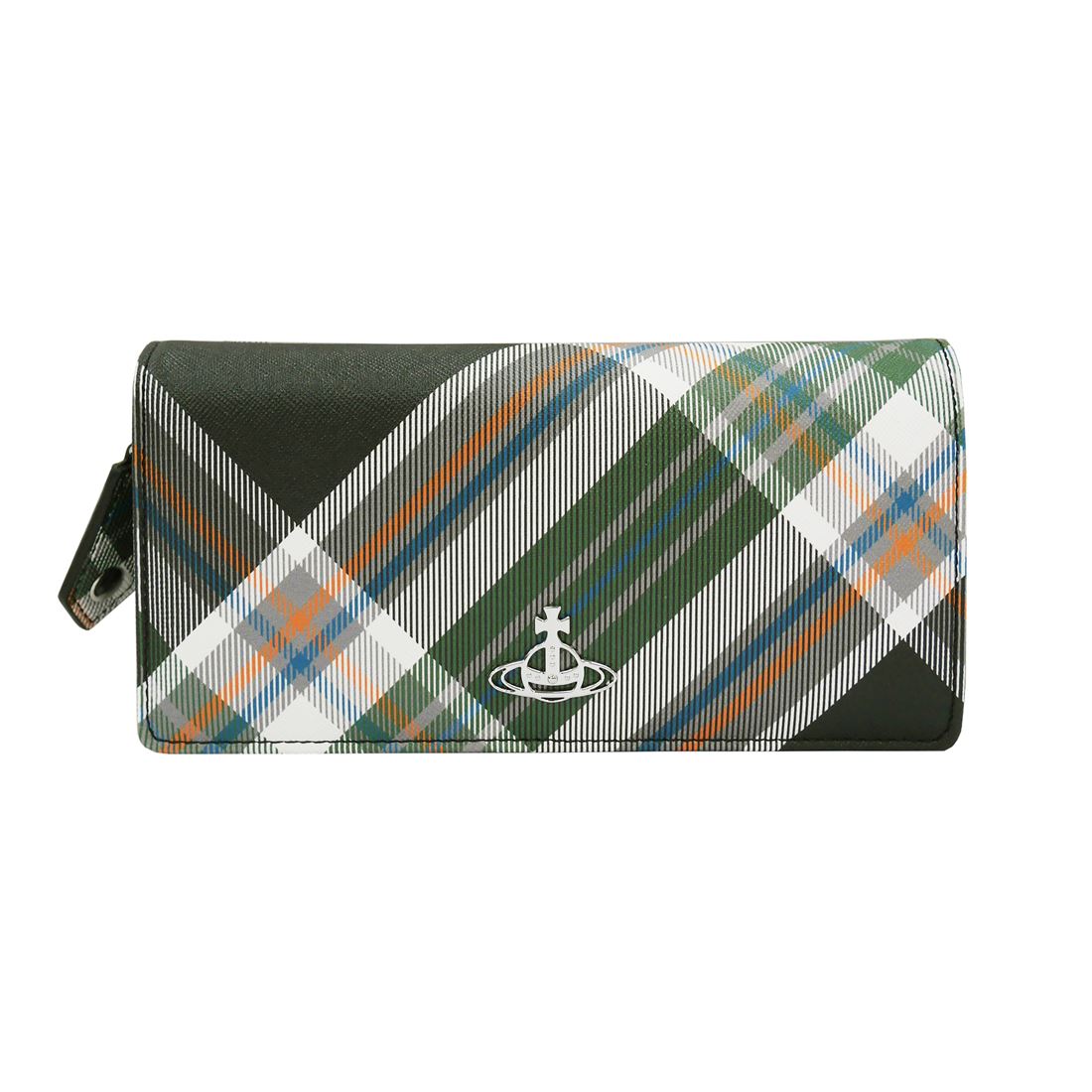Vivienne Westwood ヴィヴィアンウエストウッド DERBY 51060025-S0012 二つ折り長財布 BIOGREEN SAFFIANO PRINTED O102 DERBYTARTANGREEN 送料無料 プレゼント ギフト 革小物 クリスマス バレンタイン ホワイトデー 誕生日 成人