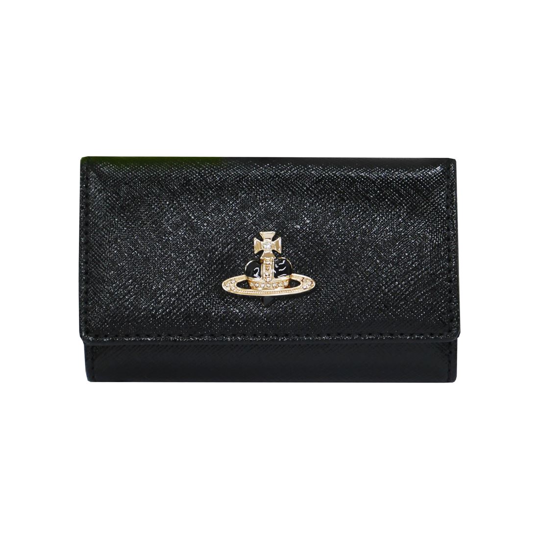 Vivienne Westwood ヴィヴィアンウエストウッド DIAMANTE 51020001-L0040 手がかり入れもの N401 BLACK/GOLD PLATING 貨物輸送無料 差し上げ物 差し上げ物 革小物 クリスマス バレンタイン 白いことデー 生まれ落ちる日 成年者