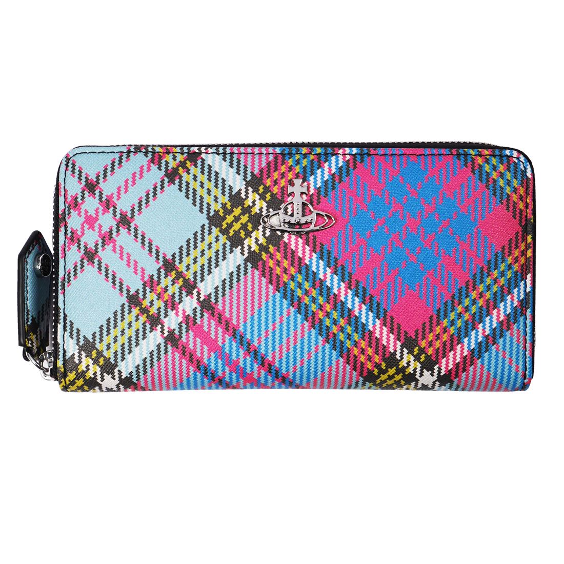 Vivienne Westwood ヴィヴィアンウエストウッド BIOGREEN SAFFIANO PRINTED CLASSIC 51050023-S000V ラウンドチャック長札入れ  O102 McANDY Tartan 貨物輸送無料 差し上げ物 差し上げ物 革小物 クリスマス  白いことデー 生まれ落ちる日 成年者【D3糎 classic】
