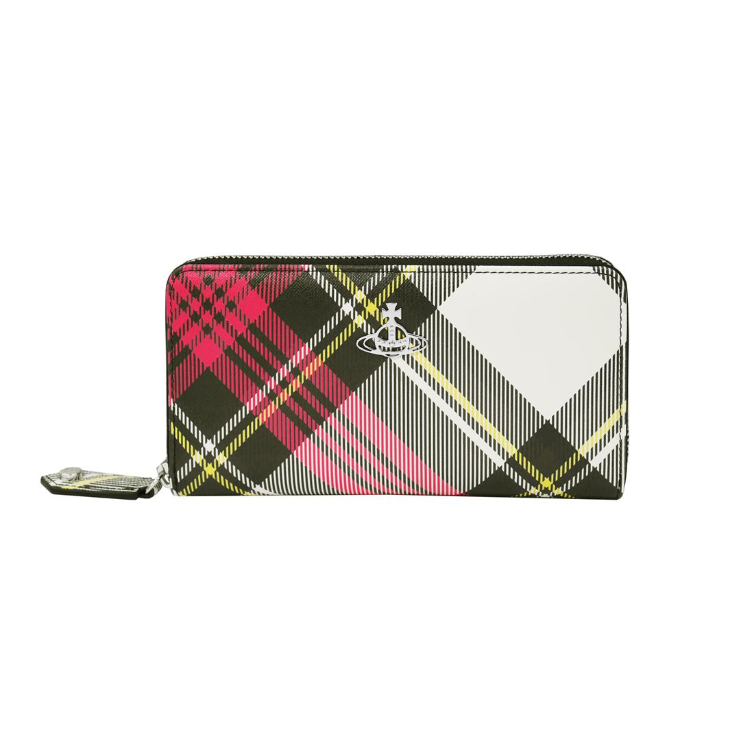 Vivienne Westwood ヴィヴィアンウエストウッド DERBY SPECIAL SERIES 51050023-S0012-PE ラウンドジッパー長紙入れ BIOGREEN SAFFIANO PRINTED3 O101  NEW EXHIBITION TARTAN 貨物輸送無料 差し上げ物 差し上げ物 革小物 クリスマス バレンタイン 白いことデー 生まれ落ちる日 成年者