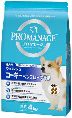 ＰＭＫ９　プロマネージ　犬種別シリーズ　ウェルシュ・コーギー・ペンブローグ専用　成犬用 ４ｋｇ マース ペット フード ドッグフード