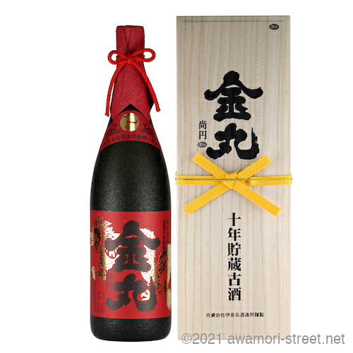 金丸 10年古酒 35度,1800ml / 伊是名酒造 / 一升 泡盛 古酒 贈り物 ギフト お歳暮 お中元 敬老の日 父の日 家飲み 宅飲み｜泡盛ストリート　店