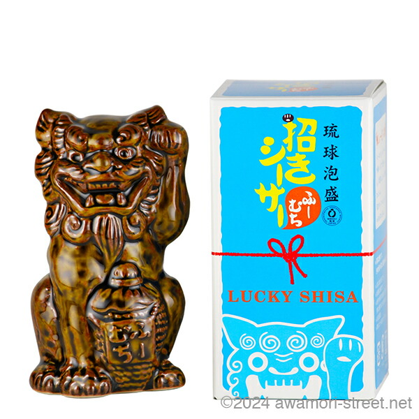 楽天市場】泡盛 瑞泉 招きシーサー「じんむち (赤)」20度 180ml