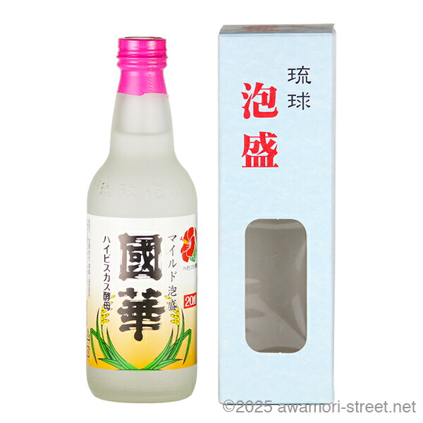 泡盛 國華 ハイビスカス酵母 20度,360ml ハーフボトル / 津嘉山酒造