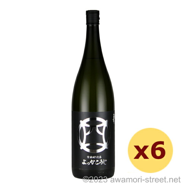 常識破り泡盛 よっかこうじ 43度,1800ml × 6本セット / 忠孝酒造 / 一升 泡盛 琉球泡盛 沖縄の蒸留酒 お中元 ギフト 家飲み 宅飲み お歳暮 お年賀 沖縄土産 母の日 父の日 敬老の日