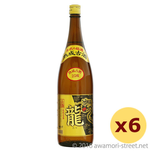 龍ゴールド 25度,1800ml × 6本セット / 金武酒造 / 一升 泡盛 琉球泡盛 沖縄の蒸留酒 お中元 ギフト 家飲み 宅飲み お歳暮 お年賀 沖縄土産 母の日 父の日 敬老の日|泡盛ストリート 店