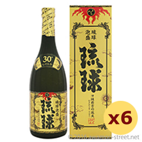 琉球ゴールド 30度,720ml × 6本セット / 新里酒造 / 四合 泡盛 お中元 ギフト 敬老の日 家飲み 宅飲み|泡盛ストリート 店