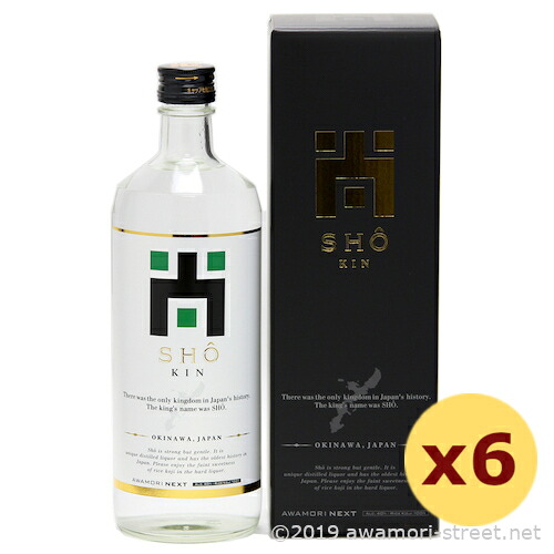尚 KIN 40度,720ml グリーンラベル x 6本セット / 金武酒造 / 四合 泡盛 贈り物 お歳暮 お中元 ギフト 敬老の日 父の日 家飲み 宅飲み