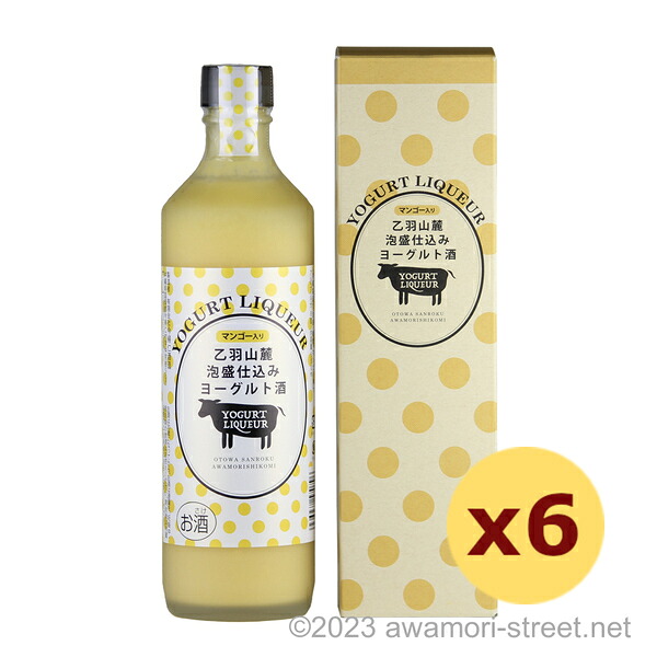 乙羽山麓泡盛仕込みヨーグルト酒マンゴー 8度,500ml x 6本セット / 今帰仁酒造 / リキュール 琉球泡盛 沖縄の蒸留酒 お中元 贈り物 贈答用 ギフト 家飲み 宅飲み お歳暮 お年賀 沖縄土産 母の日 父の日 敬老の日