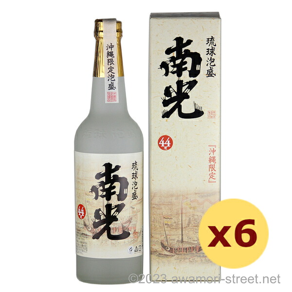 南光 44度,600ml x 6本セット / 神谷酒造 / 三合 泡盛 古酒 贈り物 ギフト お歳暮 お中元 敬老の日 父の日 家飲み 宅飲み|泡盛ストリート 店