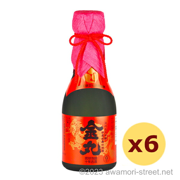 金丸 10年 35度,180ml x 6本セット / 伊是名酒造 / 一合 ミニボトル 泡盛 古酒 琉球泡盛 沖縄の蒸留酒 お中元 ギフト 家飲み 宅飲み お歳暮 お年賀 沖縄土産 母の日 父の日 敬老の日|泡盛ストリート 店