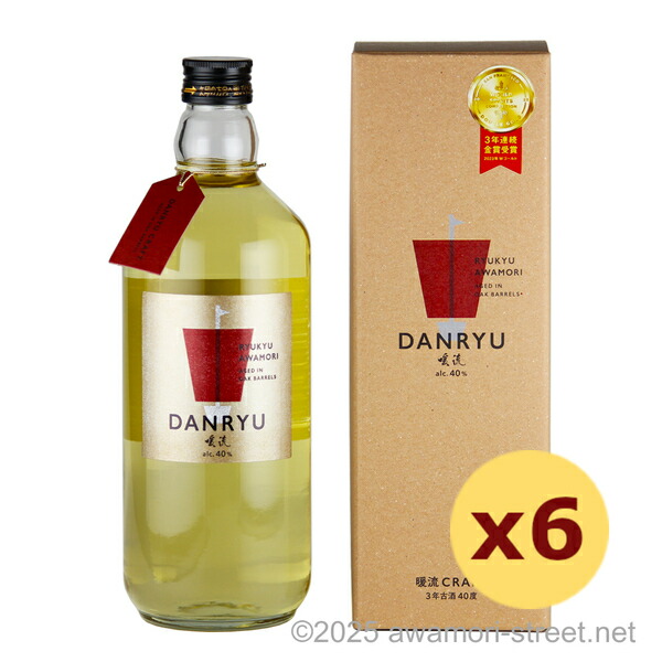 暖流 CRAFT 3年古酒 40度,720ml x 6本セット / 神村酒造 / 四合 泡盛 古酒 琉球泡盛 沖縄の蒸留酒 お中元 ギフト 家飲み 宅飲み お歳暮 お年賀 沖縄土産 母の日 父の日 敬老の日 贈答品