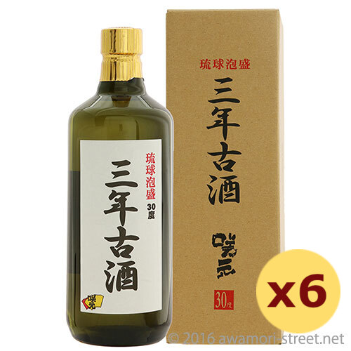 大割引 泡盛 咲元酒造 咲元 3年古酒 30度,720ml ×