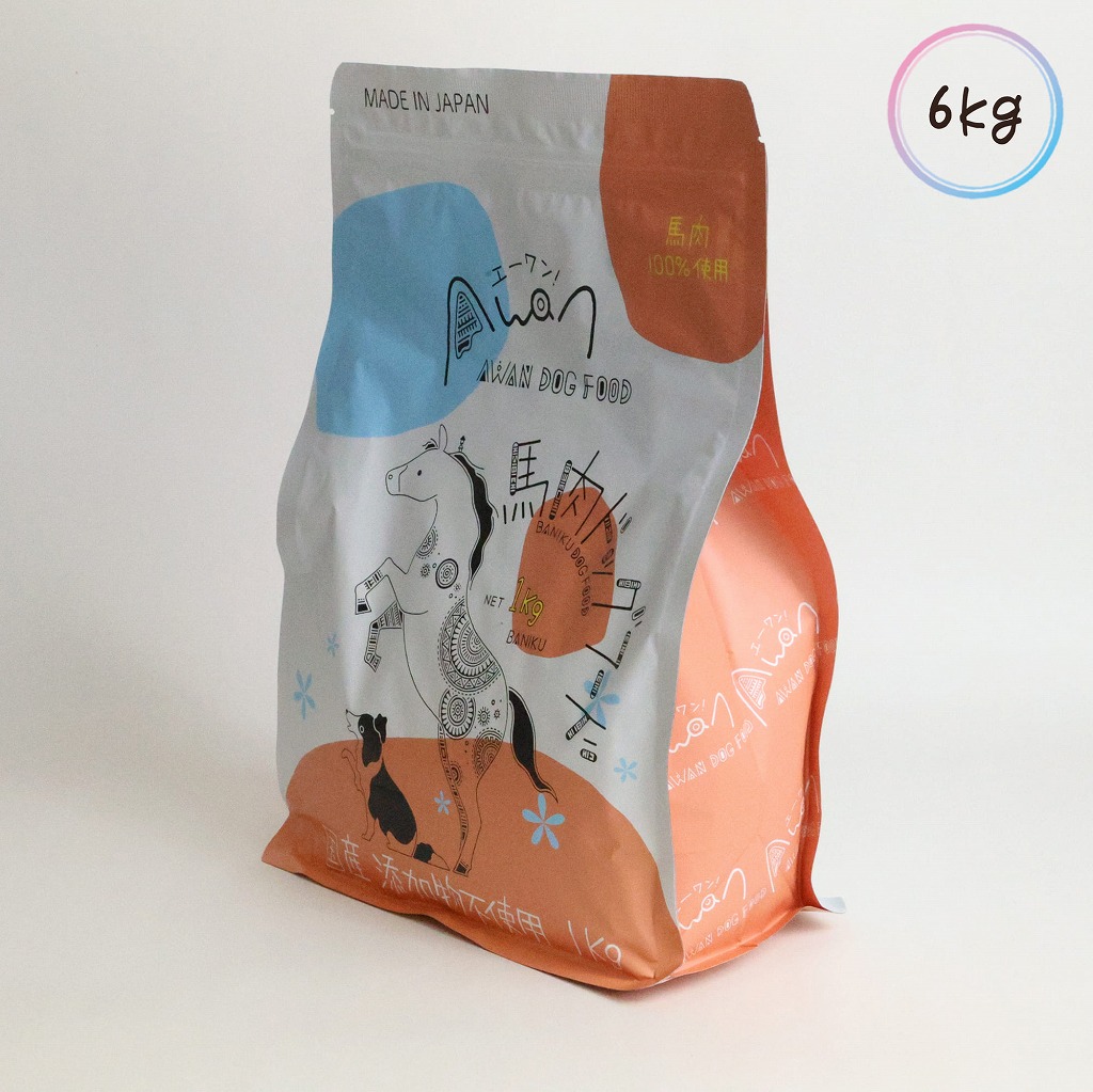 国産無加えること桜肉ドッグフード1.0kg×6袋＝6.0kg(エーワン 桜肉ドッグフード 愛玩動物ボンネット 国産 桜肉 無加えること 桜肉のみ当て嵌める 導管 フジチク 国産ドッグフード ドックボンネット 犬の営養素 ボンネットジプシー 涙妬け アレルギー反応)