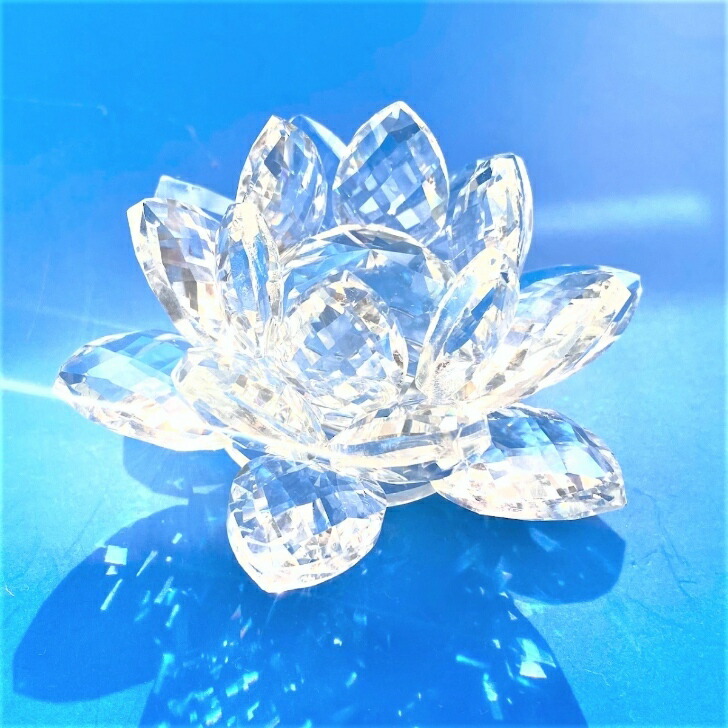 楽天市場】高品質☆高純度☆天使の輝き☆【クリスタル蓮の花 大サイズ