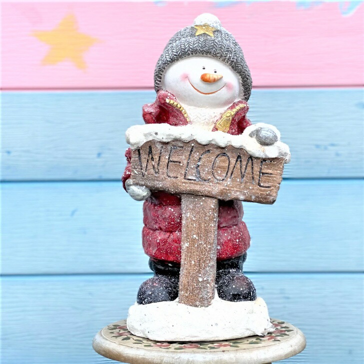 楽天市場】《クリスマス雑貨☆s置物》あったかクリスマス【ウェルカム