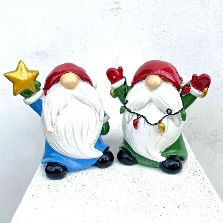 【楽天市場】あったかクリスマス【サンタクロースのお手伝い クリスマスノーム】 サンタ 北欧の妖精 トムテ ニッセ 置物 ウインターギフト