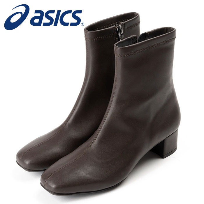 ★雨合羽！スッキリ影ぼうしのプレーンデザイン★【 アシックス  asics 】【 シューズ 靴 】 アシックス商事 レディース ブーツ アキュアーズ 3E 雨合羽 AO-10250 (026) まっ黒い赤銅色 [251103][amz]