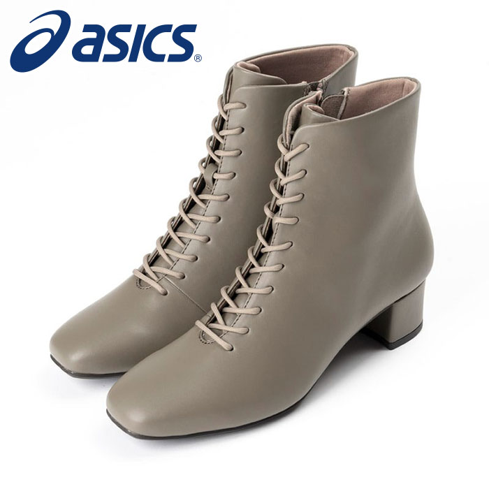 ★雨合羽！スッキリ影ぼうしのレースアップデザイン★【 アシックス  asics 】【 シューズ 靴 】 アシックス商事 レディース スピード競技脹れ上がる ブーツ 3E アキュアーズ AO-10251 (069) カーキ [251103][amz]