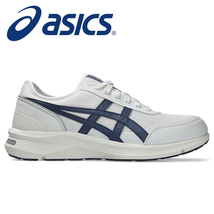 【 2026年 春夏モデル】【 アシックス asics 】【 シューズ 靴 】 アシックス商事 ウォーキングシューズ HADASHIWALKER ハダシウォーカー メンズ 3E ワイド 幅広 ウェルネスウォーカー M056 1291A056 (101) ライトグレーxネイビーブルー [260424][amz]｜Awa-spo 店