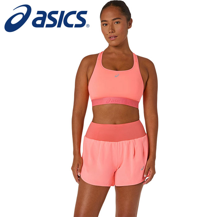 【メール便送料無料(追跡可能)】【 2026年 春夏モデル】【 アシックス asics 】【 ウェア 】 ランニング レディース ブラトップ ROAD ロード コンプレッション インナー おしゃれ かわいい 2012C995 (703) サンコーラル [260129][amz]