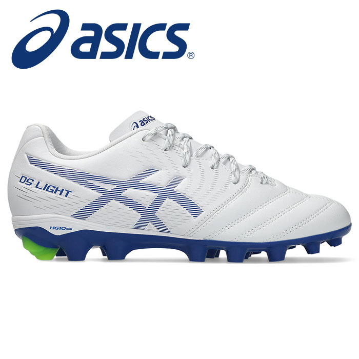 【 2026年 春夏青写真】【 アシックス  asics 】【 シューズ 靴 】 お坊っちゃん スパイク DS LIGHT DS点火装置 JR GS 赤ちゃん 小学生 1104A054 (102) 白いこと/アシックス青色 [260419][amz]