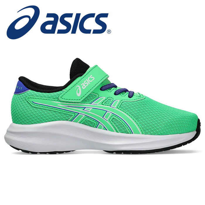 【 2026年 春夏モデル】【 アシックス asics 】【 シューズ 靴 】 キッズ ランニングシューズ PRE EXCITE プレエキサイト 11 PS 子供 園児 男の子 スニーカー 1014A375 (301) バイタルグリーン/コバルトバースト [260129][amz]