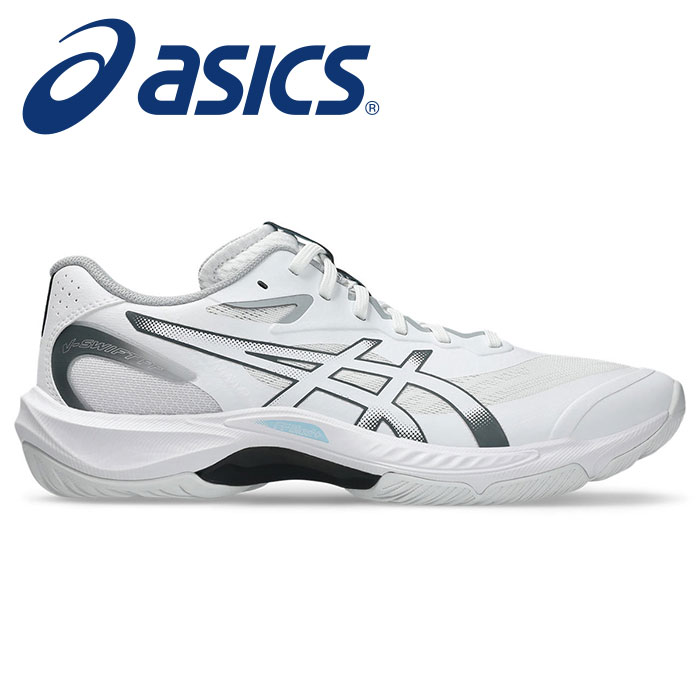 【 2026年 春夏モデル】【 アシックス asics 】【 シューズ 靴 】 インドア シューズ V-SWIFT Vスイフト FF 5 メンズ レディース 男女兼用 バレーボール ハンドボール バドミントン 1053A073 (100) ホワイト/キャリアグレー [260129][amz]