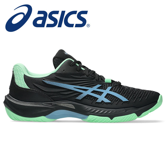 【 2026年 春夏モデル】【 アシックス asics 】【 シューズ 靴 】 バドミントン シューズ 2E メンズ COURT CONTROL コートコントロール FF 4 1071A125 (001) ブラック/サバブルー [260419][amz]｜Awa-spo 店