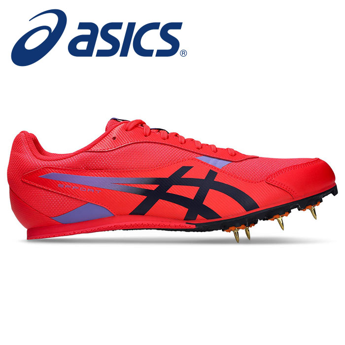【 2026年 春夏モデル】【 アシックス asics 】【 シューズ 靴 】 陸上 スパイク 2E メンズ レディース 男女兼用 EFFORT エフォート 14 短距離 中距離 ハードル 走幅跳 三段跳 棒高跳 1093A264 (700) ディーバピンク/ミッドナイト [260419][amz]｜Awa-spo 店